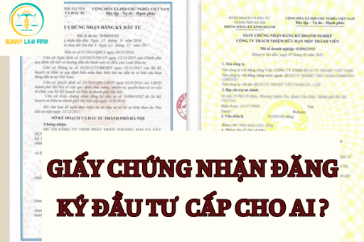 Giấy Chứng Nhận Đăng Ký Đầu Tư Cấp Cho Ai? 21 giay chung nhan dang ky dau tu cap cho ai