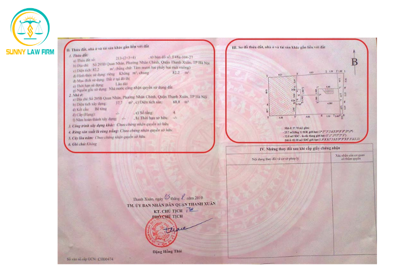 Phần Gạch Chéo Trên Sổ Hồng Là Gì? 2 Phần Gạch Chéo Trên Sổ Hồng Là Gì?